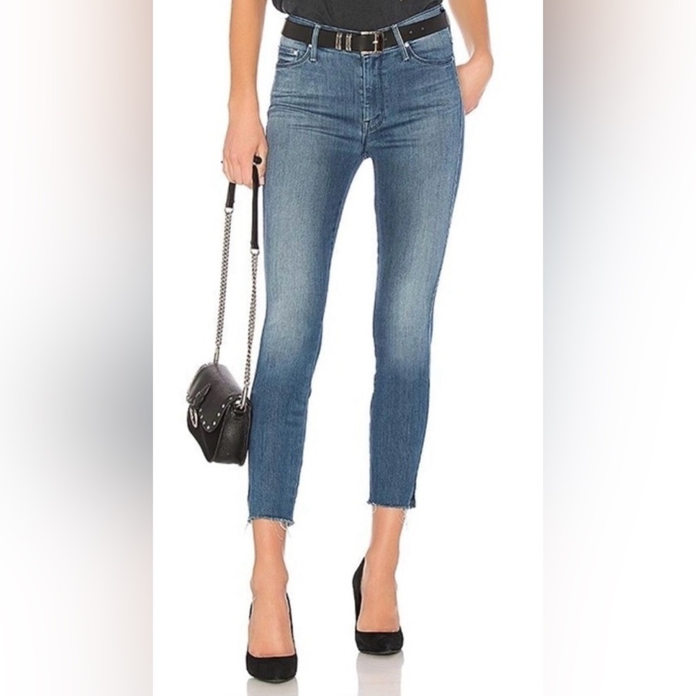 Mother Jeans The Vamp Fray Jeans In Crack The Whip Wash Women’s Size 26 Preppy